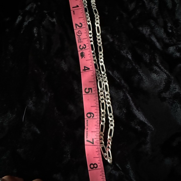 19.35 grams FIGARO CHAIN .925 STERLING SILVER 16” 5MM BRAND NEW unisex - Picture 2 of 5
